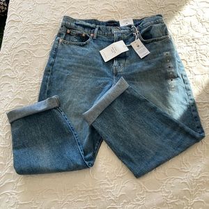 Lucky Brand 90s Loose High Rise Crop Denim Jeans Size 12/31 BRAND NEW WITH TAGS